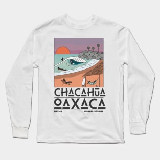 Chacahua, Oaxaca, Mexico Retro Travel Long Sleeve T-Shirt